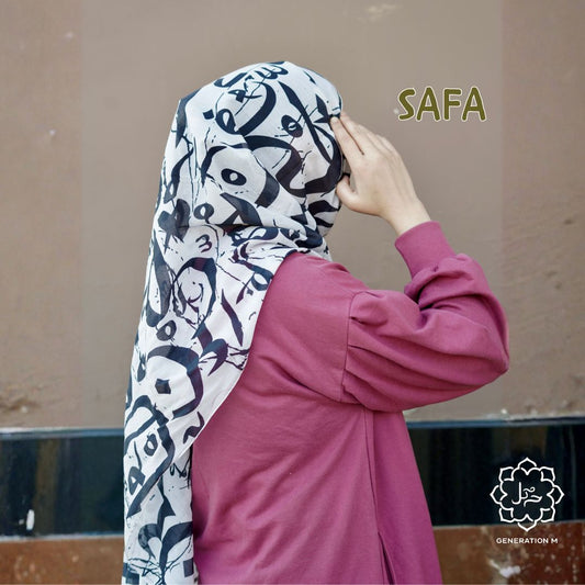 Harf- Calligraphy Modal Hijabs