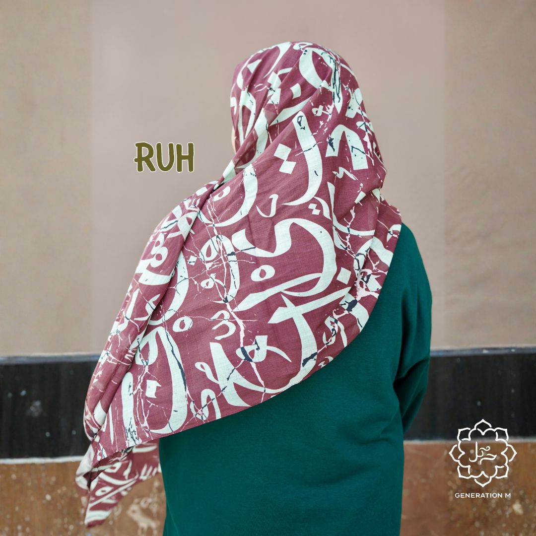 Harf- Calligraphy Modal Hijabs